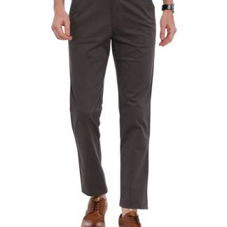 Dark Grey Tapered Tailored Fit Chinos Trouser