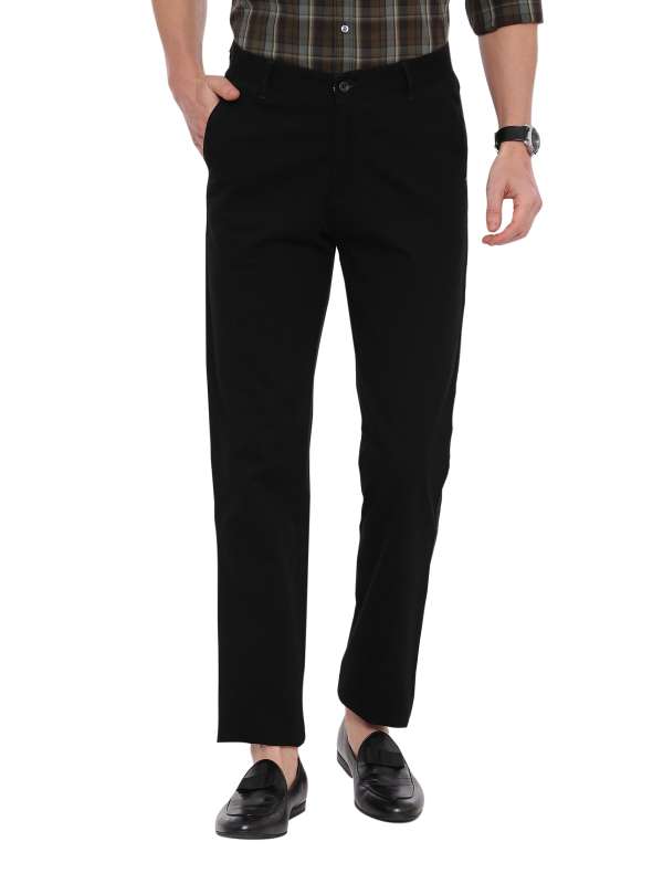 Black Tapered Tailored Fit Chinos Trouser