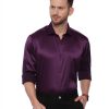 Purple Semi Casual Regular Shirt