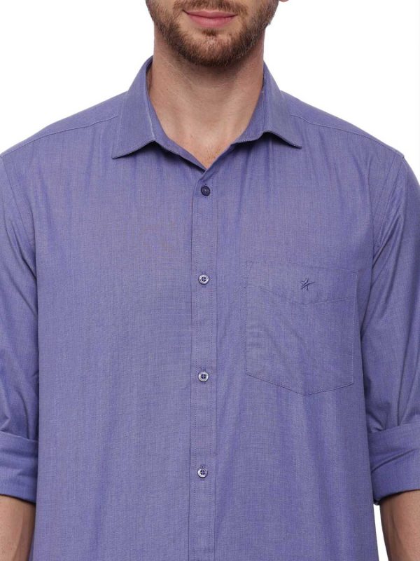 Croydon UK Blue Formal Regular Shirt