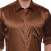 Croydon UK Brown Semi Casual Regular Shirt