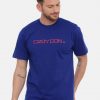 Violet And Air force Crewneck Typographic Printed T-Shirt Combo