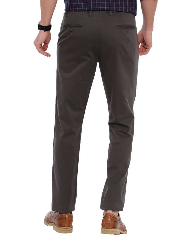 Dark Grey Tapered Tailored Fit Chinos Trouser
