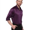 Croydon UK Purple Semi Casual Regular Shirt
