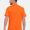 Orange And Green Crewneck Typographic Printed T-Shirt Combo