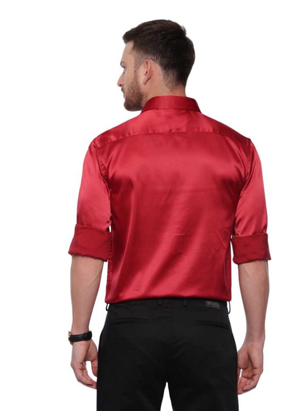 Croydon UK Red Semi Casual Regular Shirt