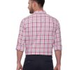 Pink Semi Casual Regular checkered shirt