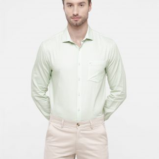 Green Micro Print Men's Shirt