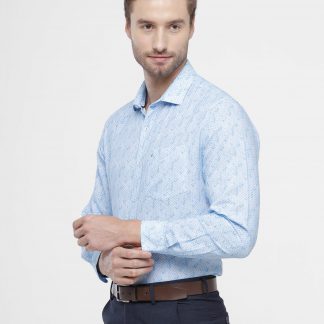 Croydon UK Men's Blue Print Shirt