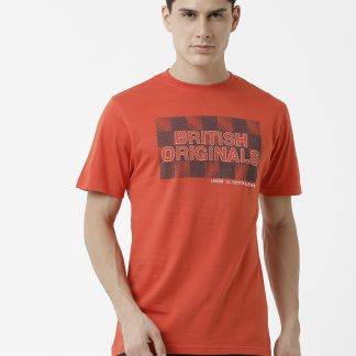British Originals Crewneck T-Shirt reflective highlight - Rust