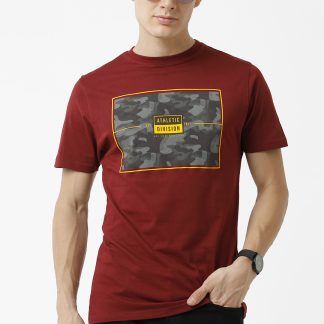 Athletic League Crewneck T-Shirt - Burgundy