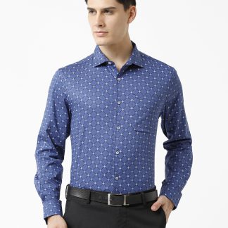 Croydon UK Men's Geometric Print Shirt
