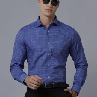 Croydon UK uneven checked printed shirt